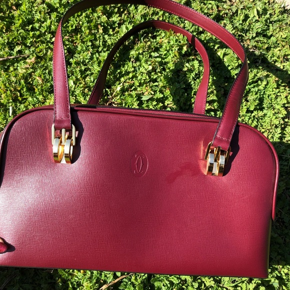 BURGUNDY SHOULDER BAG - Picture 1 of 4